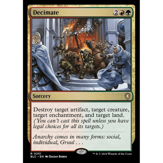 Decimate, 251, rare, Magic: The Gathering, Bloomburrow
