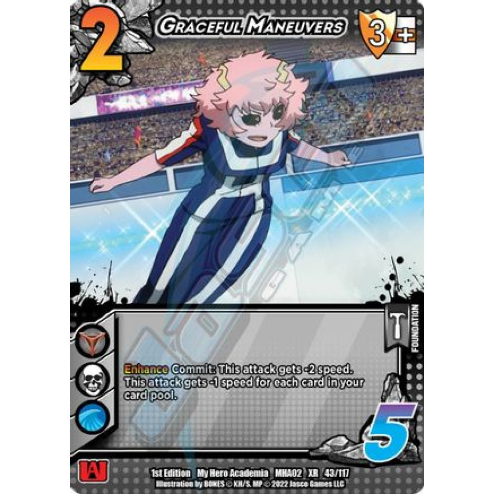 Graceful Maneuvers, 43/117, XR, UniVersus, MHA02 Crimson Rampage