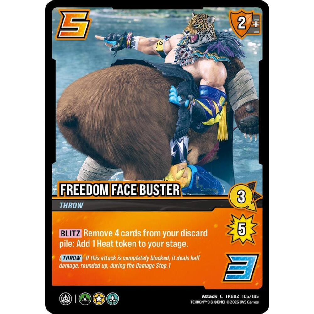 Freedom Face Buster 105/185 TK802 Universus Tekken 8 Attack C