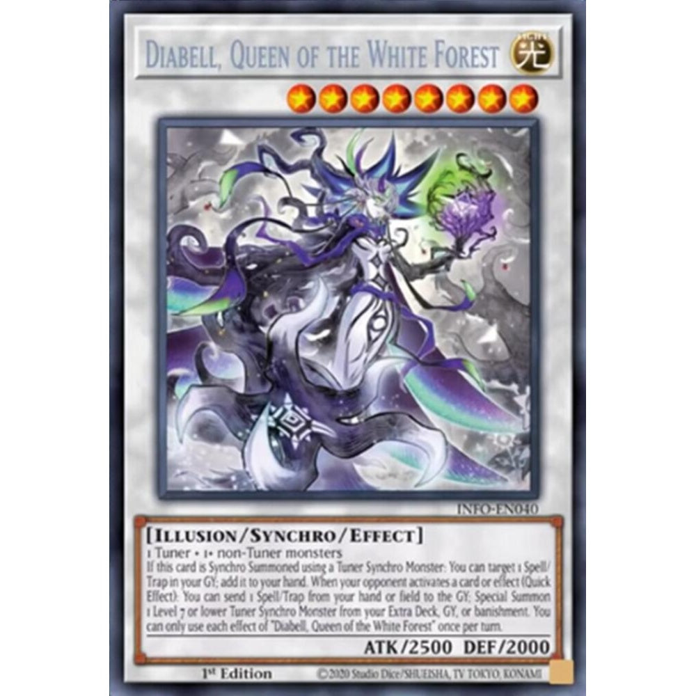 Diabell, Queen of the White Forest INFO-EN040 Secret Yu-Gi-Oh The Infinite Forbidden