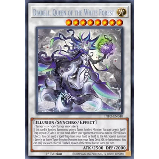 Diabell, Queen of the White Forest INFO-EN040 Secret Yu-Gi-Oh The Infinite Forbidden