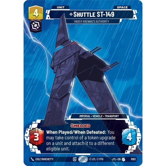 Shuttle ST-149, U, JTL 1083) Prestige Foil, Star Wars Unlimited
