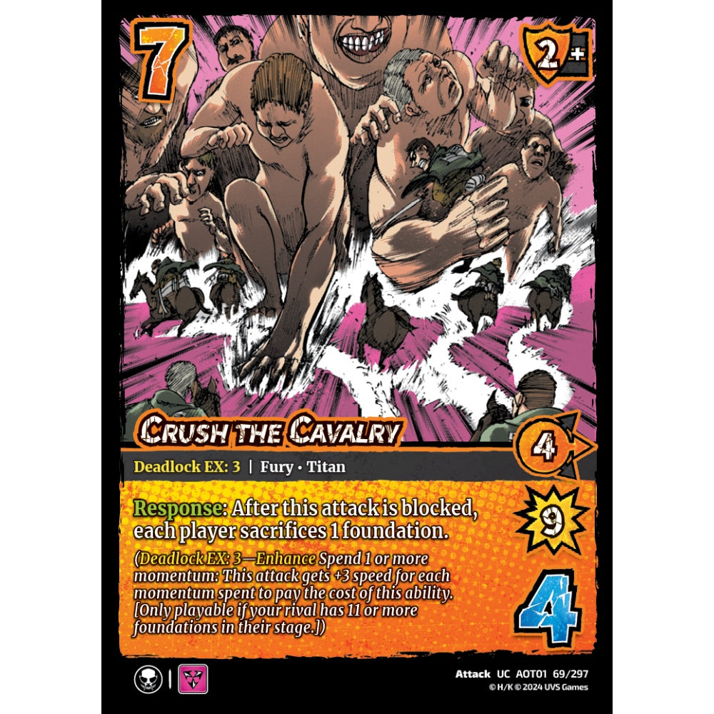 Crush the Cavalry, 69/297, UC, UniVersus, Attack on Titan: Battle for Humanity