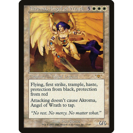 Akroma, Angel of Wrath rare 1 Magic the Gathering Legions
