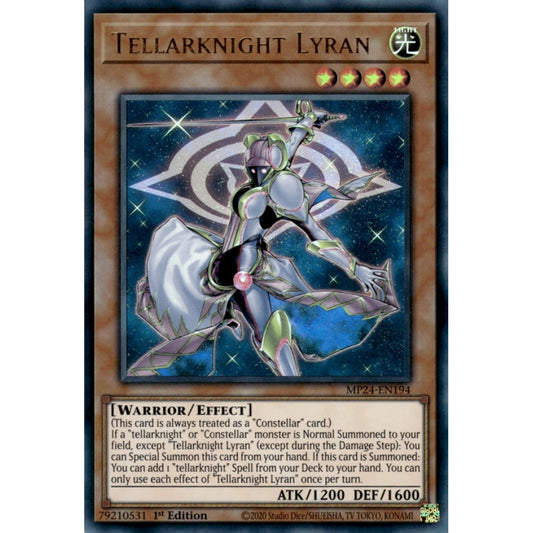 Tellarknight Lyran MP24-EN194 Ultra Ultra Rare Yu-Gi-Oh 25th Anniversary Tin: Dueling Mirrors in Art