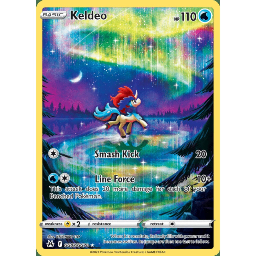 Keldeo Illustration Rare GG7/GG70 Pokemon Card Game Crown Zenith