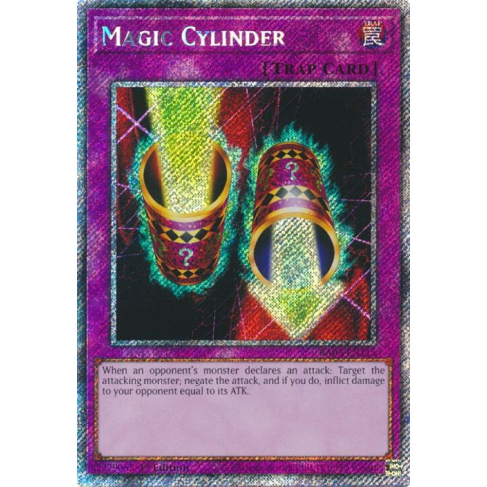 Magic Cylinder (Platinum Secret Rare) RA03-EN115 Platinum Rare Yu-Gi-Oh Quarter Century Bonanza