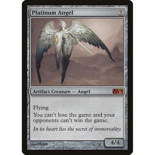 Platinum Angel mythic 218 Magic the Gathering Magic 2010