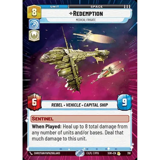Redemption, 318, R, Star Wars Unlimited, Sparks Of Rebellion