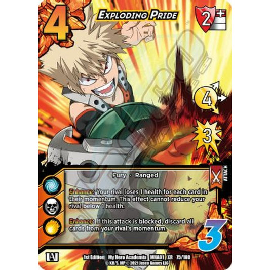 Exploding Pride, 75/180, XR, UniVersus, MHA01 My Hero Academia