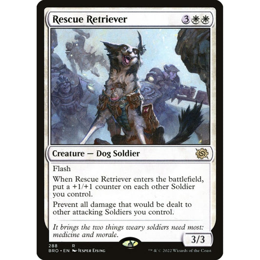 Rescue Retriever rare 288 Magic the Gathering The Brothers' War