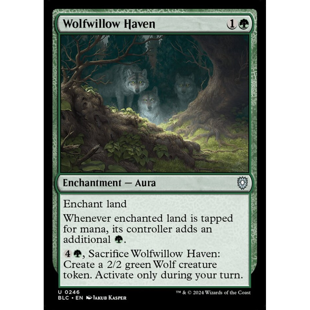 Wolfwillow Haven, 246, uncommon, Magic: The Gathering, Bloomburrow