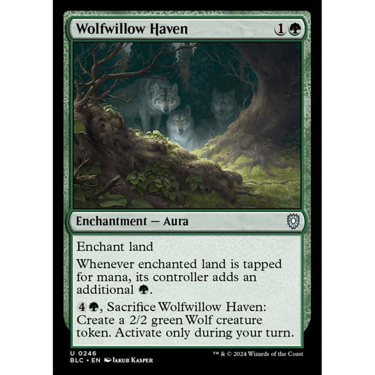 Wolfwillow Haven, 246, uncommon, Magic: The Gathering, Bloomburrow