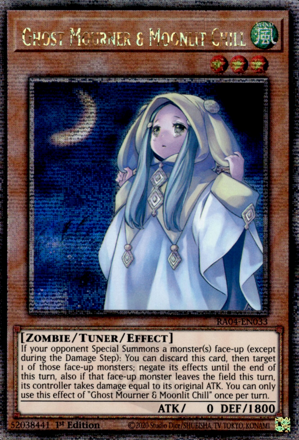 Ghost Mourner & Moonlit Chill MP22-EN260 Super Super Rare Yu-Gi-Oh 2022 Tin of the Pharaoh%27s Gods in Art