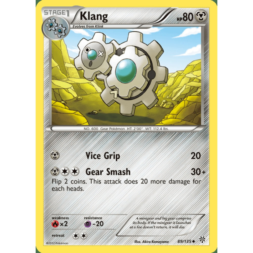 Klang Uncommon 89/135 Pokemon Card Game Plasma Storm