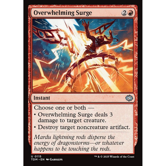 Overwhelming Surge uncommon 115 Magic the Gathering Tarkir: Dragonstorm