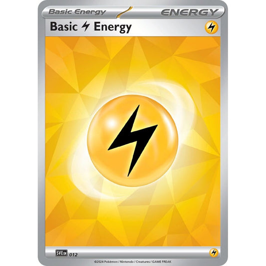 Basic Lightning Energy Fixed 12 Pokemon Card Game Scarlet & Violet Energy