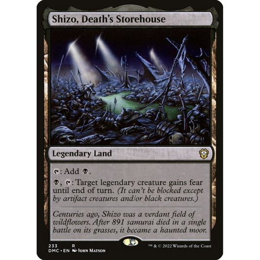 Shizo, Death's Storehouse rare 233 Magic the Gathering Dominaria United Commander