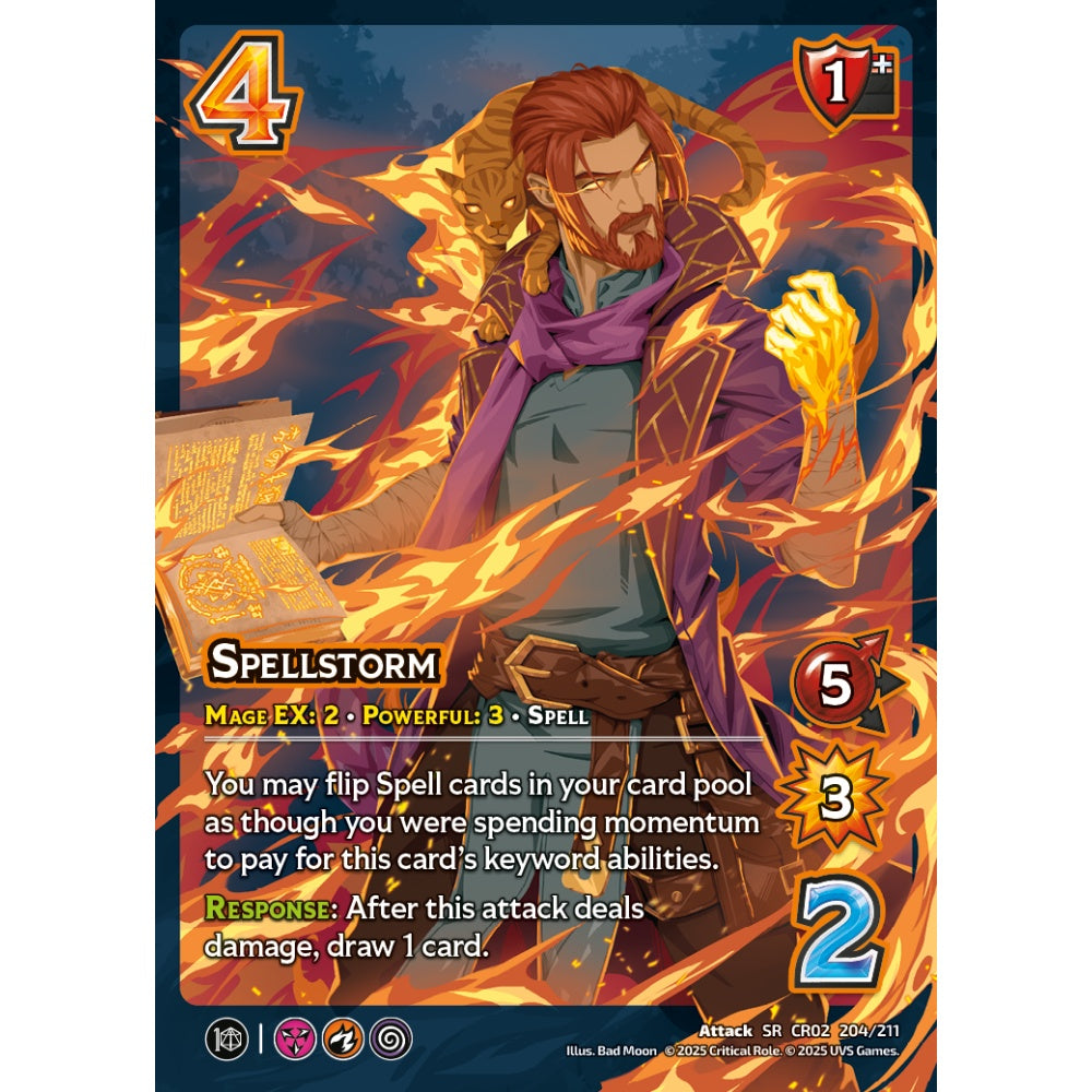 Spellstorm, 204/211, CR02, Universus, Critical Role: Heroes Of Exandria, Attack, SR