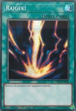 yugioh gold sarcophagus tin cards Raigeki