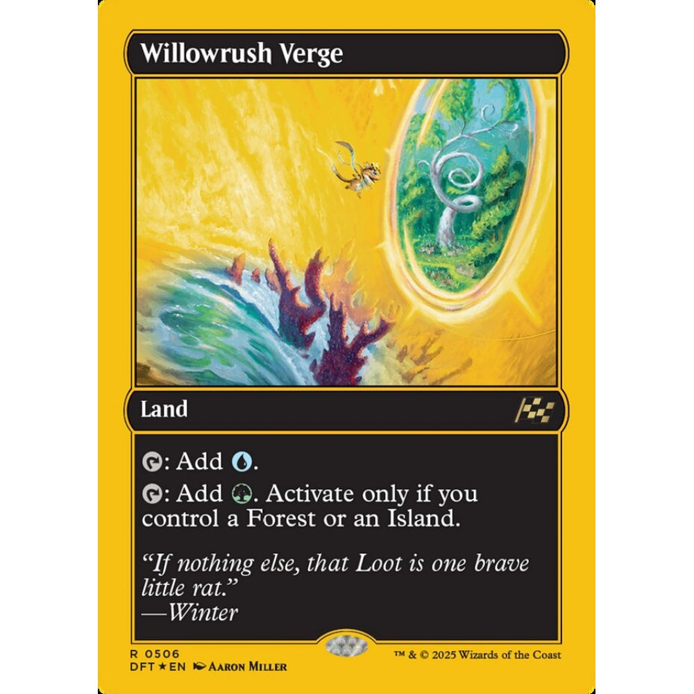 Willowrush Verge, 506, rare, Magic: The Gathering, Aetherdrift