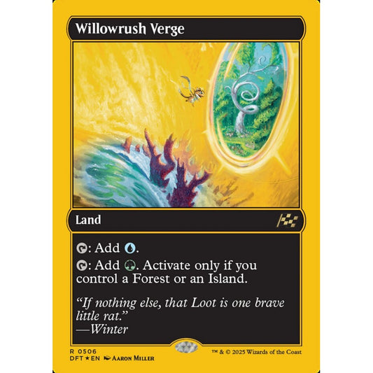 Willowrush Verge, 506, rare, Magic: The Gathering, Aetherdrift