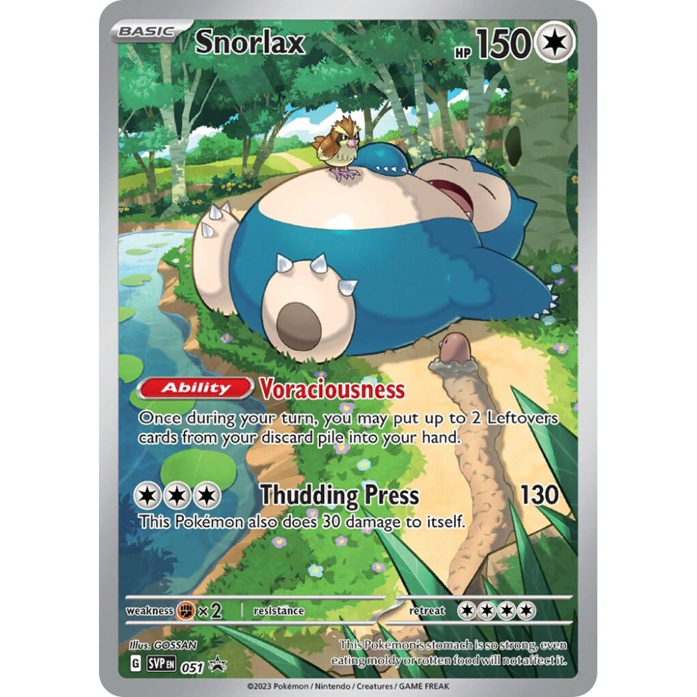 Snorlax Promo 051 Pokemon Card Game Scarlet & Violet Promos