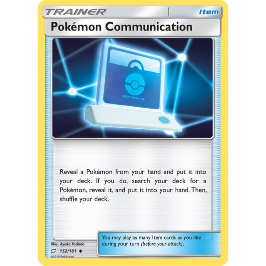 Pokémon Communication Uncommon 152/181 Pokemon Card Game Team Up