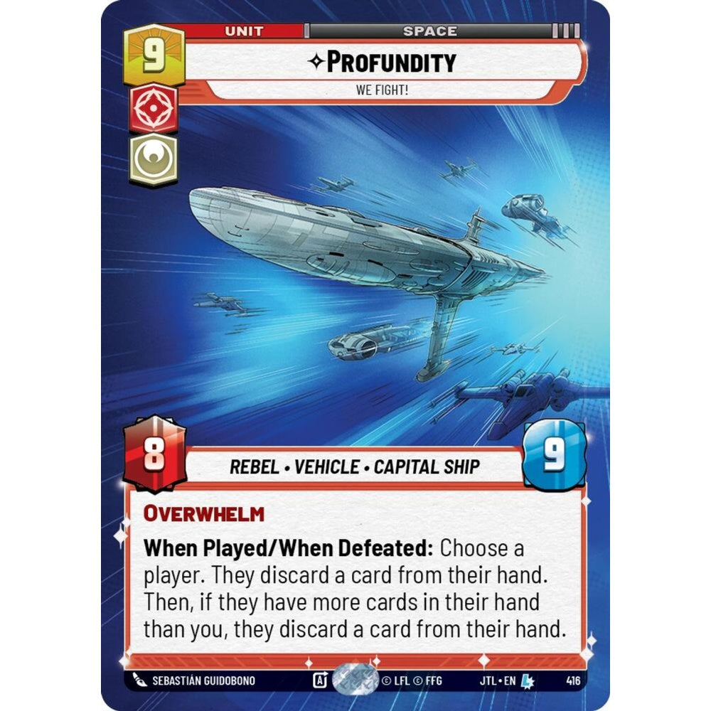 Profundity, L, JTL 416) Hyperspace, Star Wars Unlimited