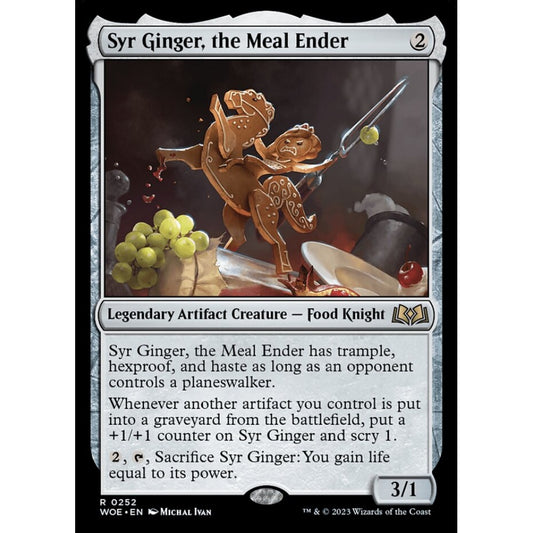 Syr Ginger, the Meal Ender, rare, 252, Magic the Gathering, Wilds of Eldraine
