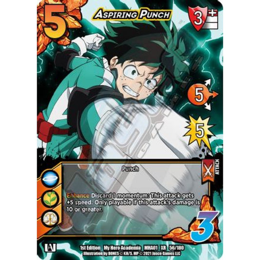 Aspiring Punch, 56/180, XR, UniVersus, MHA01 My Hero Academia
