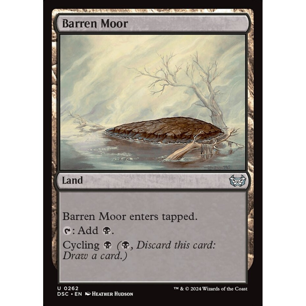 Barren Moor, 262, uncommon, Magic: The Gathering, Duskmourn: House of Horror
