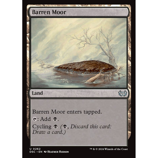 Barren Moor, 262, uncommon, Magic: The Gathering, Duskmourn: House of Horror