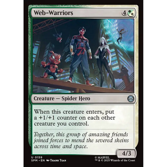 Web-Warriors uncommon 159 Magic the Gathering Marvel's Spider-Man