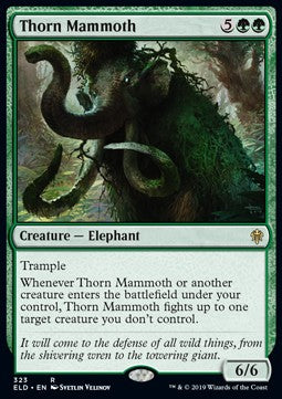 Thorn Mammoth - Throne of Eldraine: Extras (Rare) [XELD-323]