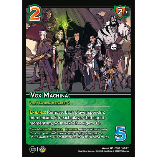 Vox Machina, 167/211, CR02, Universus, Critical Role: Heroes Of Exandria, Asset, UC