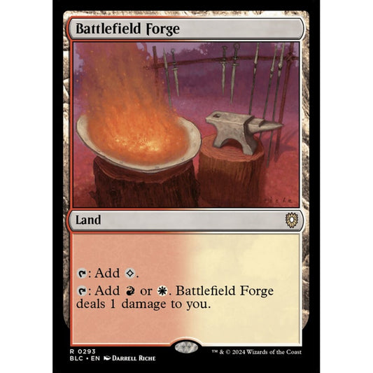 Battlefield Forge, 293, rare, Magic: The Gathering, Bloomburrow