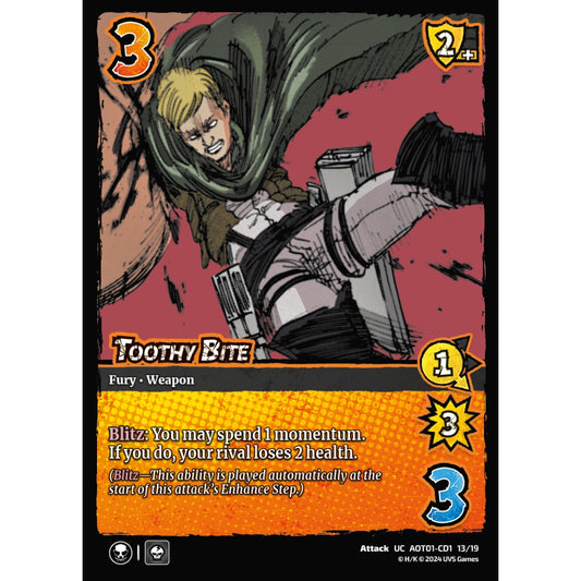 Toothy Bite, 13/19, UC, UniVersus, Attack on Titan: Battle for Humanity
