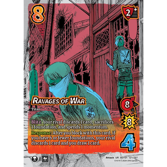 Ravages of War, 121/297, UR, UniVersus, Attack on Titan: Battle for Humanity