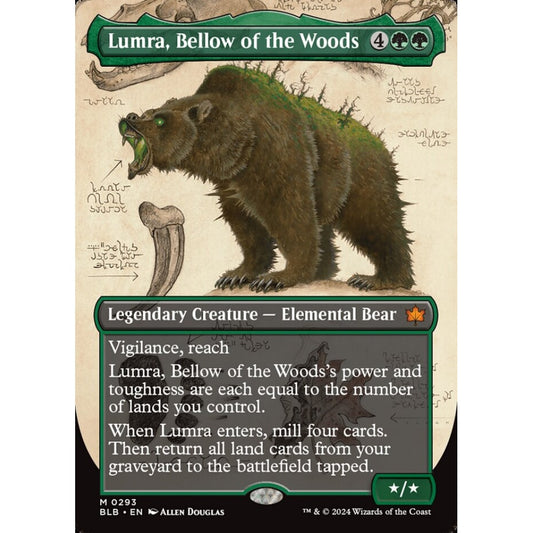 Lumra, Bellow of the Woods, 293, mythic, Magic: The Gathering, Bloomburrow