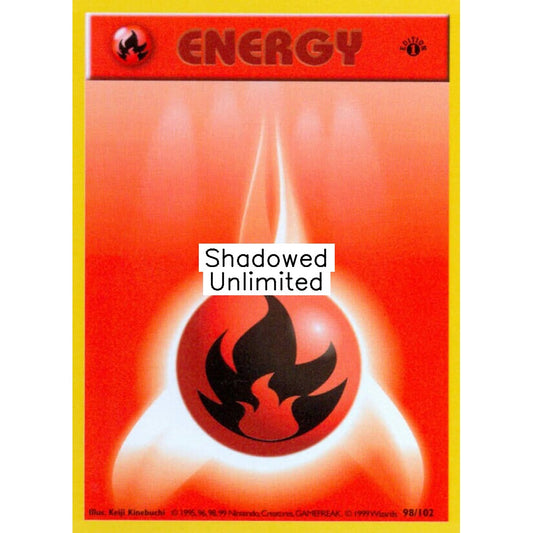 Fire Energy Fixed 98/102 Pokemon Card Game Base Set