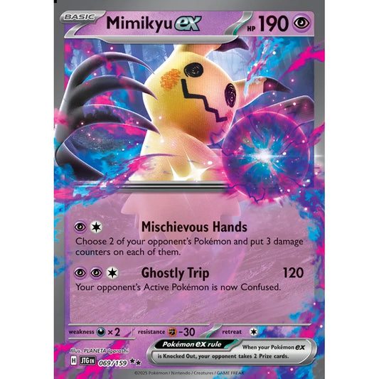 Mimikyu ex Double Rare 069/159 Pokemon Card Game Journey Together