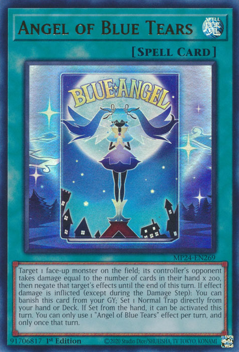 Angel of Blue Tears MP24-EN269 Ultra Ultra Rare Yu-Gi-Oh 25th Anniversary Tin: Dueling Mirrors in Art