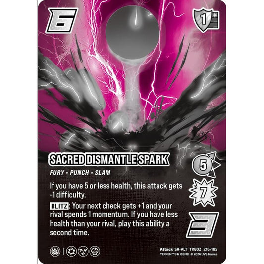 Sacred Dismantle Spark 216/185 TK802 Universus Tekken 8 Attack SR-ALT