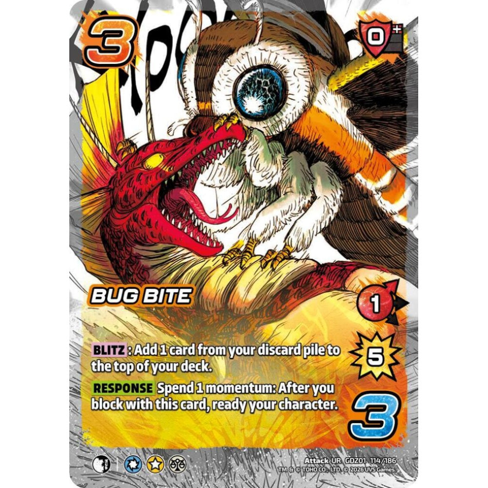 Bug Bite GDZ01 114/186 GDZ01 Universus Godzilla: Reign of Kaiju Attack UR