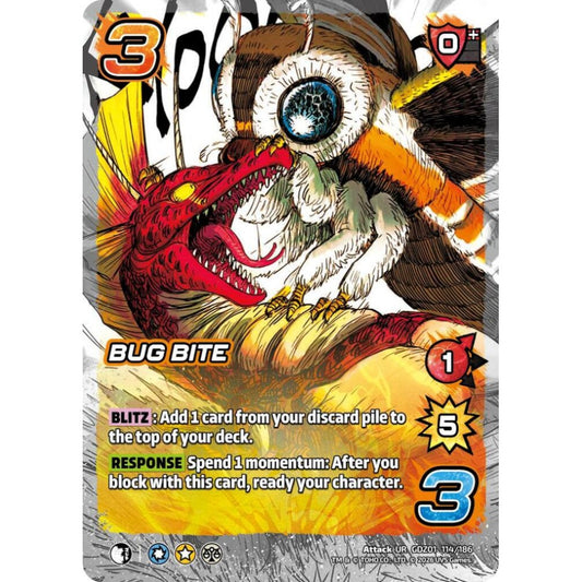 Bug Bite GDZ01 114/186 GDZ01 Universus Godzilla: Reign of Kaiju Attack UR