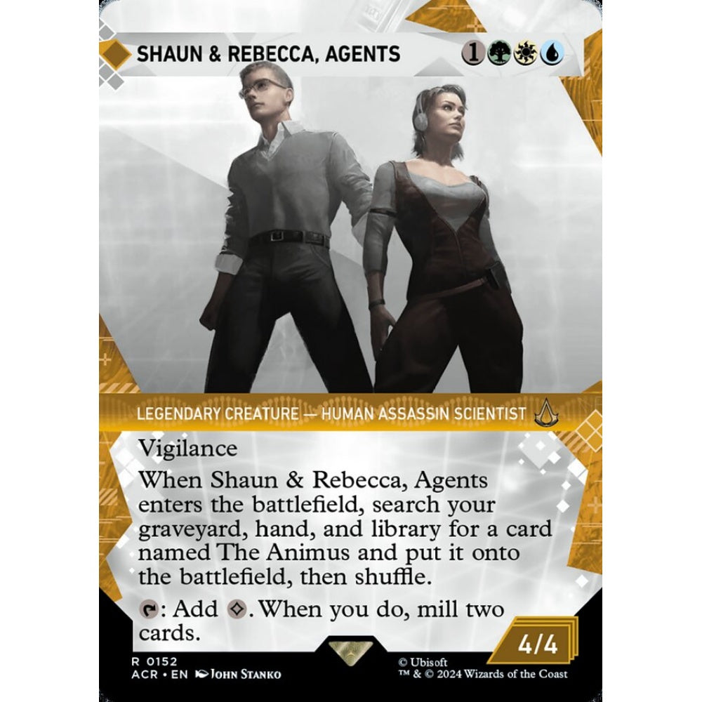 Shaun & Rebecca, Agents rare 152 Magic the Gathering Assassin's Creed