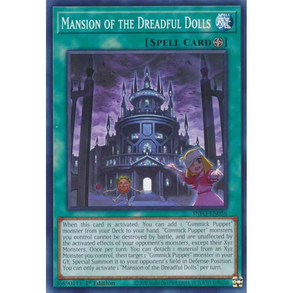 Mansion of the Dreadful Dolls INFO-EN056 Common Yu-Gi-Oh The Infinite Forbidden