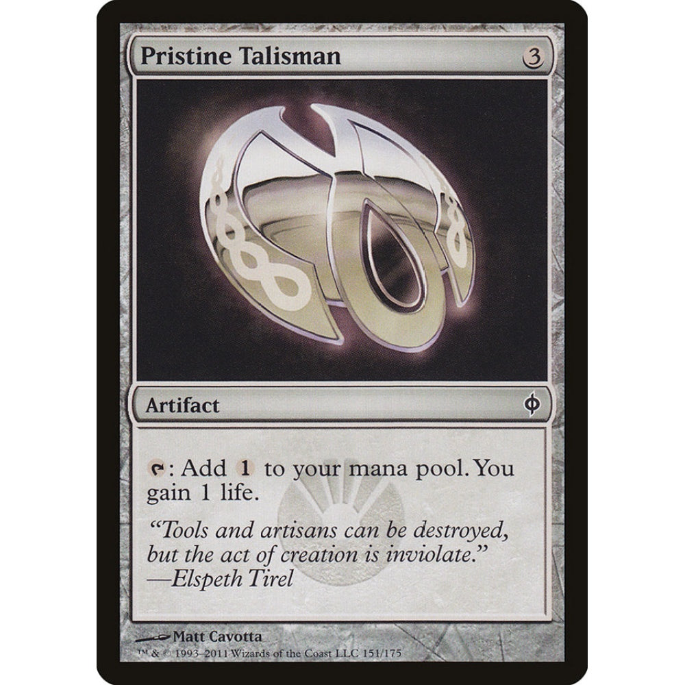 Pristine Talisman common 151 Magic the Gathering New Phyrexia