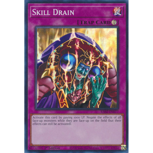 Skill Drain RA02-EN077 Super Super Rare Yu-Gi-Oh 25th Anniversary Rarity Collection II in Art